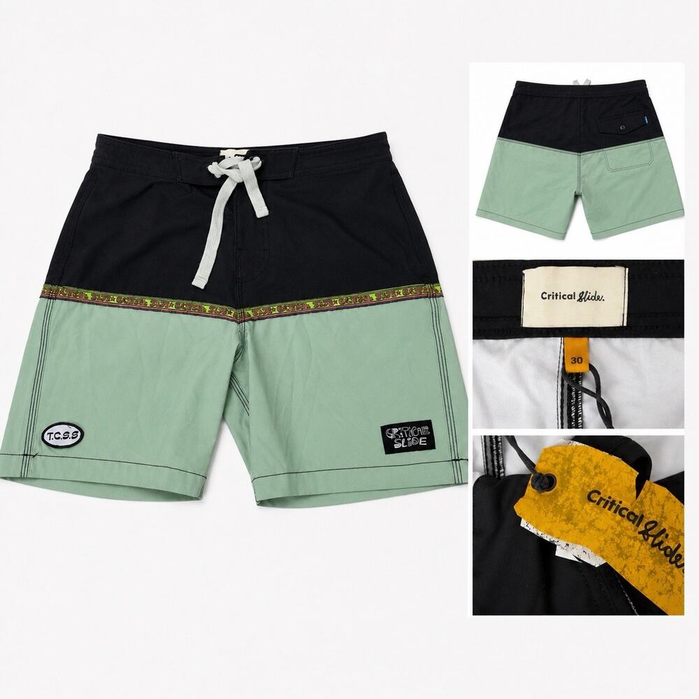 TCSS The Critical Slide Society board Swim Shorts Size 30